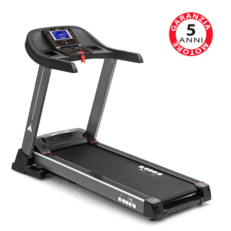 Tapis Roulant Diadora Edge 7.7 speakers per ascoltare musica, richiudibile, 20 km/h, inclinazione elettrica fino al 18%